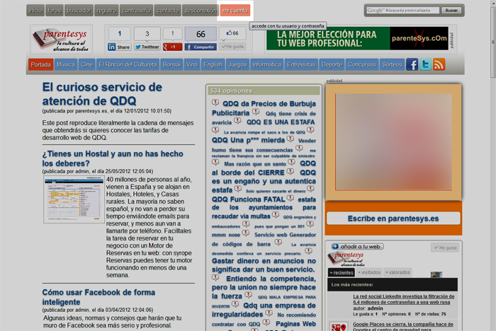 Aumenta tus ingresos publicando en parentesys.es