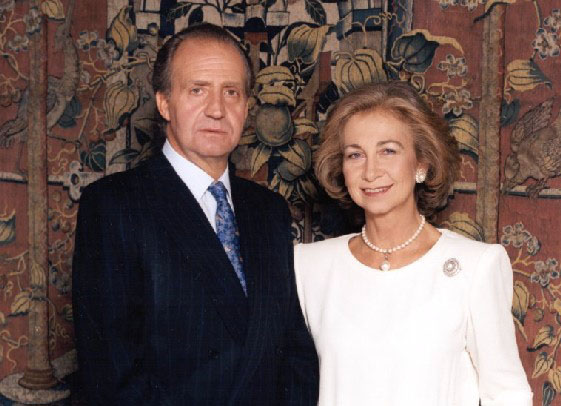 El Rey Juan Carlos, y la Reina SofÃ­a