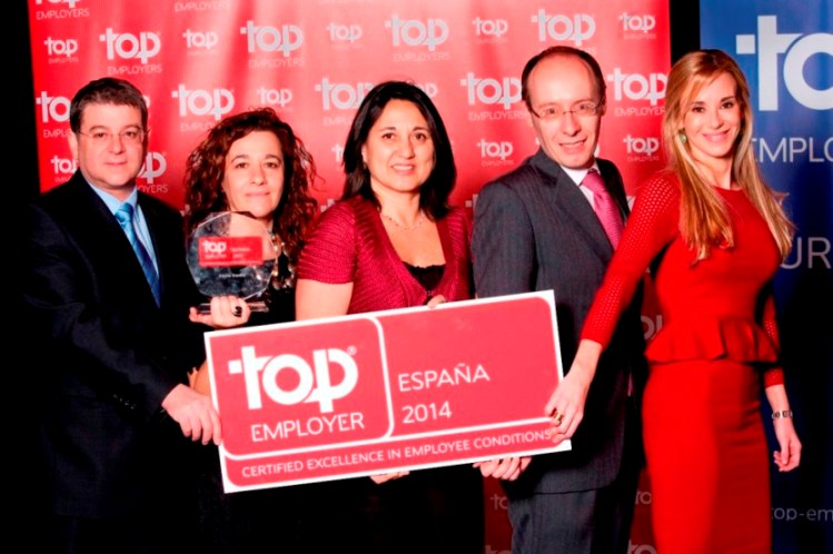 Atento certificada como Top Employers España 2014 por su gestión del Talento