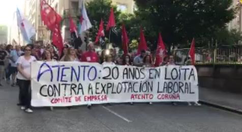 Anunciada huelga en Atento Coruña para el próximo lunes